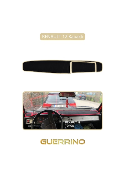 Renault 12 - Toros Kapaklı Torpido Koruma Halısı Bej Kenar