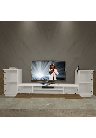 Decoraktiv Trendstyle On2 Mdf Tv Ünitesi Tv Sehpası Beyaz - Pera
