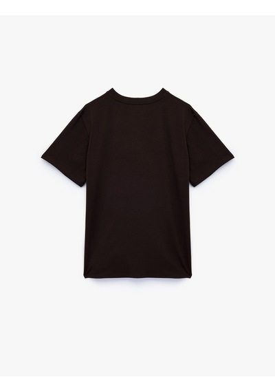 Koton Kısa Kollu Bisiklet Yaka Pamuklu Basic Oversize Tişört Kahverengi 6wak50092ek Kahve Koton Kısa Kollu Bisiklet Yaka Pamuklu Basic Oversize Tişört Kahverengi 6wak50092ek Kahve