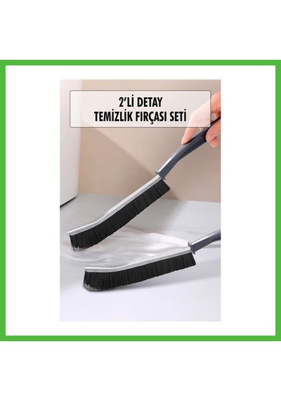 Vaveni 2 Li Çok Amaçlı Temizlik Fırçası & Derz Fırçası & Mutfak Banyo Temizlik Fırçası Arz Diğer