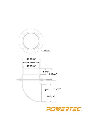 Powertec 70292 10 Cm Siklon Toz Toplama Dirsekler Ve Bağlayıcılar 1