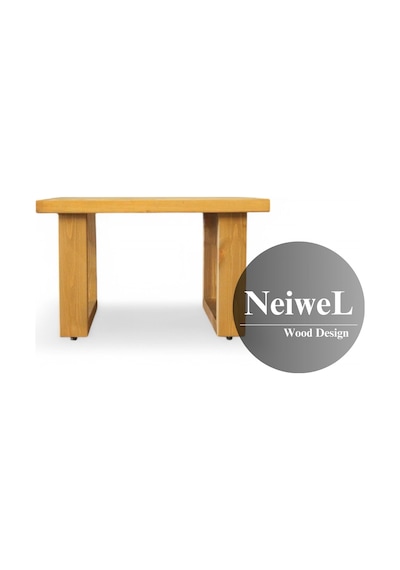 Neiwel Diena Doğal Ahşap Sehpa-60-60 Açık Ceviz