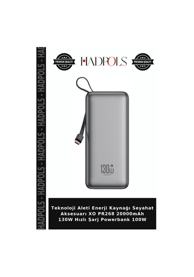 Teknoloji Aleti Enerji Kaynağı Seyahat Aksesuarı Xo Pr268 20000mah 130w Hızlı Şarj Powerbank 100w Çok Renkli
