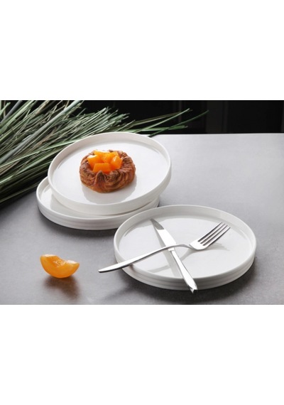 Gönül Gnl3476 Beyaz Porselen Tabak 20 Cm 6'lı Beyaz