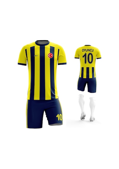Acr Giyim Kişiye Özel Futbol Forması Sarı Lacivert 2020 Lacivert