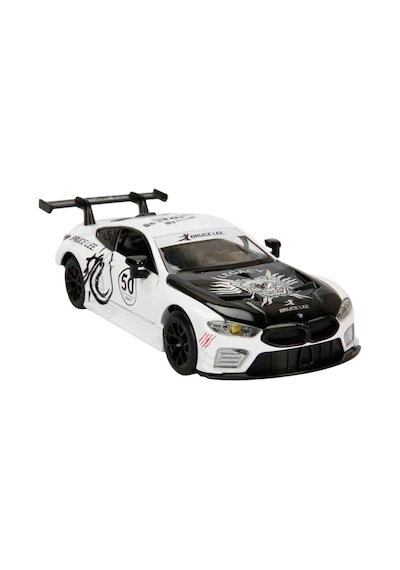 1:32 Sesli Ve Işıklı Rmz Hobby Bruce Lee Serisi Die Cast Çek Bırak Model Araba - Beyaz Bmw M8 Gte Be