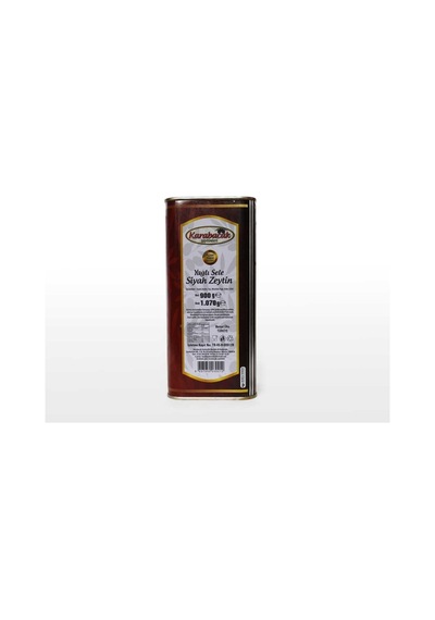 Karabacak Mega Yağlı Sele Zeytin 1 Kg Teneke Kutu