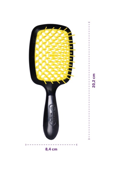 Beauty Pro Miracle Brush Saç Fırçası - Isıya Dayanıklı, Kaynak Saçlara Uygun, Saç Açma Ve Tarama Sarı