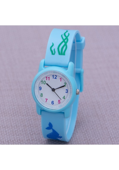 Saattino Deniz Yaşamı Motifli Analog 6-13 Yaş Çocuk Kol Saati St-303844