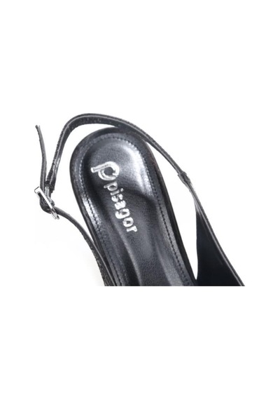 Pisagor Ps-32140 7 Cm Topuklu Kadın Stiletto Abiye Ayakkabı siyah