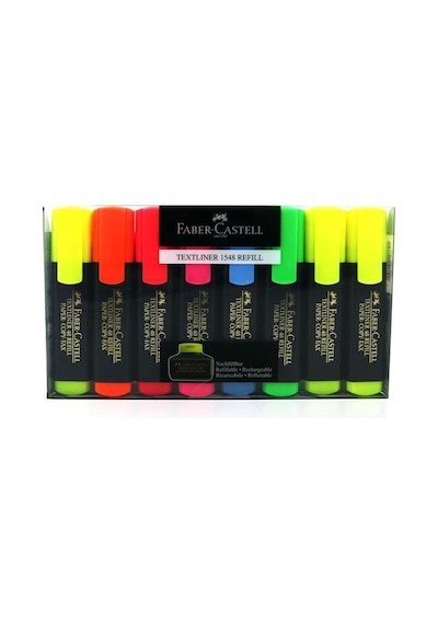 Faber Castell Faber Fosforlu Kalem 8 Li 154862 Çok Renkli