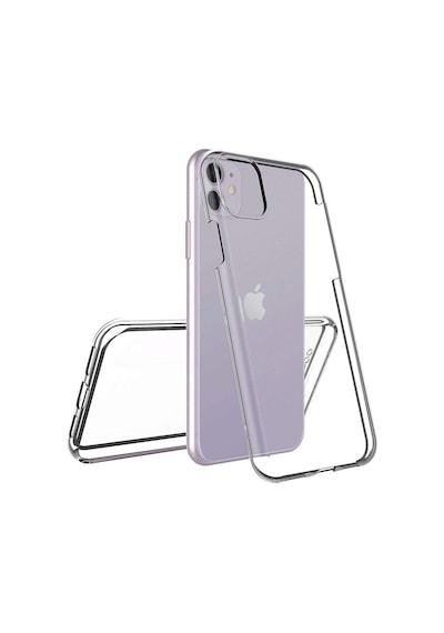 Teknomoda Apple Uyumlu iPhone 11 (6.1 ) 360 Derece Kilif Silikon Seffaf Ön Arka 432781267