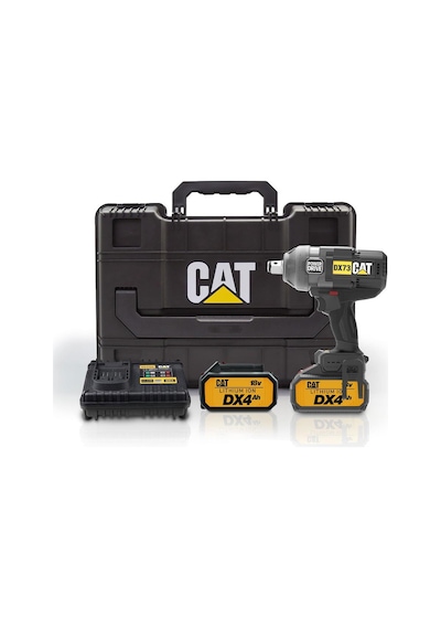 Cat DX73 18 V 4.0 A 1700/2100 NM Çift Akülü Kömürsüz Şarjlı Somun Sıkma