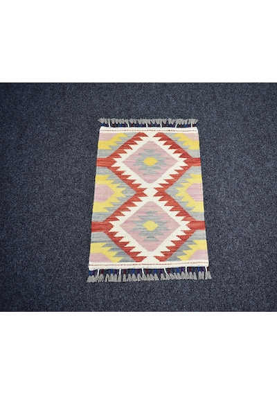 Zehra Abla Halı Yeni El Dokuma Enfes Cerit Yörükleri Meşhed İran Yün Kilim 7275 Çok Renkli