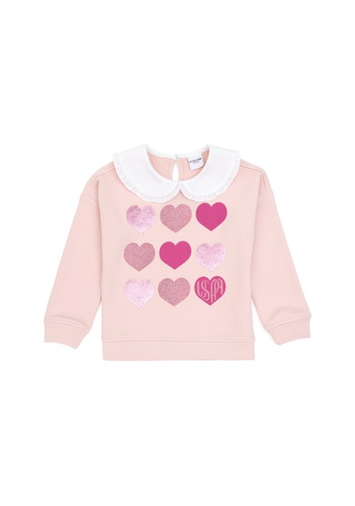 U.S. Polo Assn. Kız Çocuk Pudra Sweatshirt 50317879-vr042