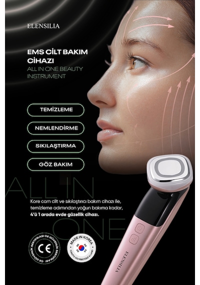 4 Modlu Kore Cam Cilt Bakım Cihazı Elensilia All In One Beauty Instrument