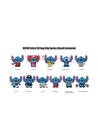 Stitch Sport Klipsli Figür