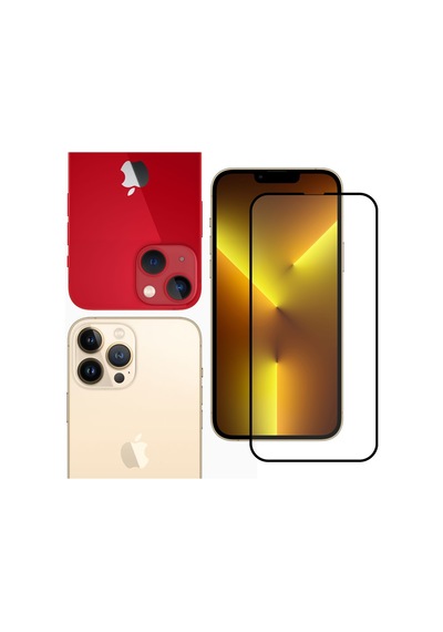 Bufalo Apple Uyumlu   iPhone 13 / 13 Pro Ekran Koruyucu 9D Temperli Cam - Siyah