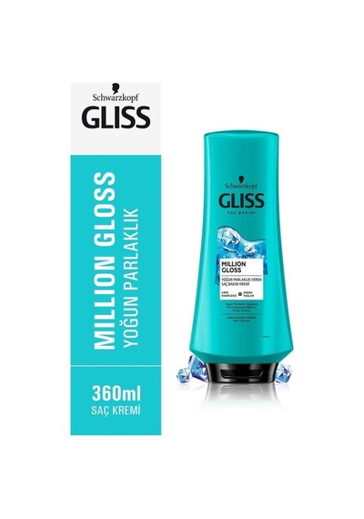 Gliss Million Gloss Yoğun Parlaklık Veren Saç Kremi 360 ML 6'lı