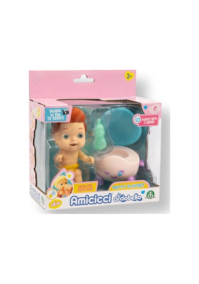 Su İçip Ciş Yapan Müzikli Klozet Tuvalet Ciciobello Amiccici Bebek - Eğitici Oyuncak - 10 Cm - James