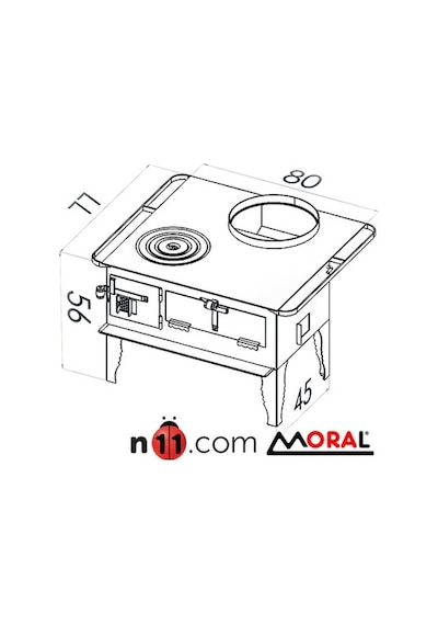 Moral Md 8077 Termo Termosifonlu Kuzine Soba