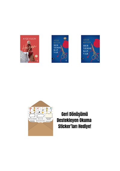 Hazan + Her Yerde Kan Var Midi Boy + Her Yerde Kan Var Ciltli + Okuma Sticker'ları