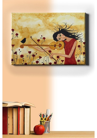Webstyle Sayılarla Boyama Seti Kasnaklı Keman Çalan Kız 50 X 65 Cm