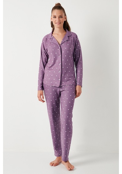 Lela Bayan Pijama Takımı 60956601 Lila LILA