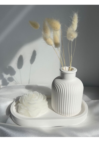 Bernami Mumluk Şamdanpinterest Şakayık Mumlu Dekoratif 3 Lü Set Diğer