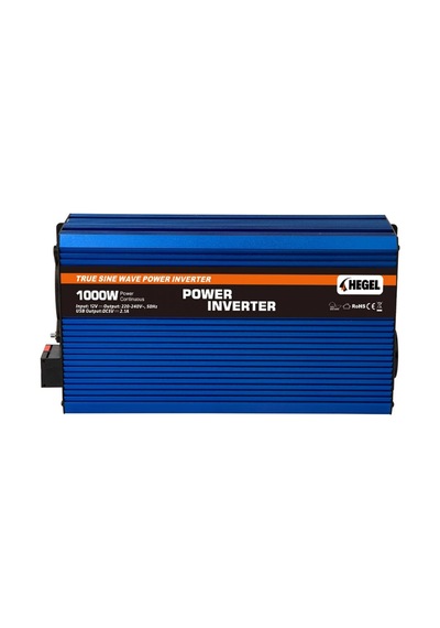 Hegel - 1000 Watt 12 Volt Tam Sinüs İnverter - 12v 1000 W Karavan ,bağ Evi ,konteynır ,yat İnvertör