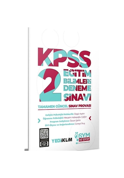 Ösym Ne Sorar KPSS Eğitim Bilimleri 2 Deneme Sınavı - Cüneyt İltuş - Yediiklim Yayınları
