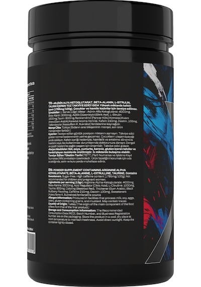 Preworkout Karadut Aroma 450 Gr 34 Servis Pre-workout + Shaker