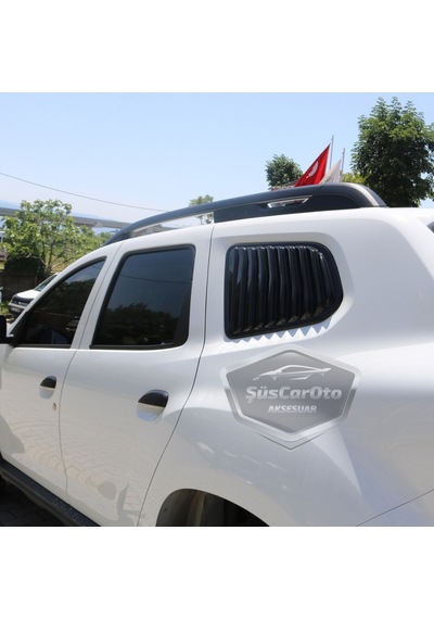 Dacia Duster 2018 Sonrası Uyumlu Kelebek Cam Izgarası Kelebek Cam Vizörü Havalandırma Sağ Sol Takım Parlak Siyah 00 Şüscaroto Aksesuar