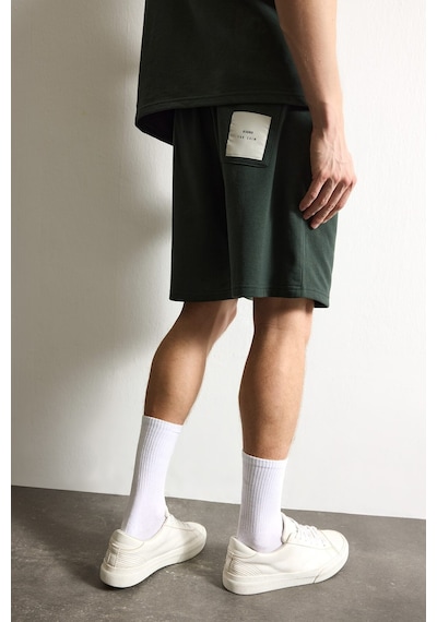 Defacto Pile Detaylı Cepli Baggy Fit Şort I3697ax26smgn827 Yeşil-gn827