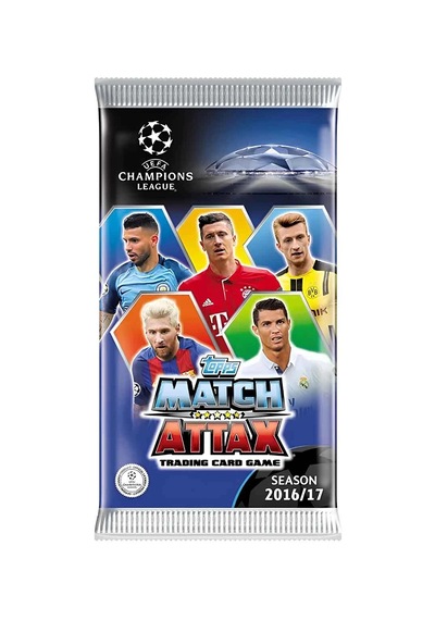 Uefa Şampiyonlar Ligi 16/17 Match Attax Futbolcu Kart Çok Renkli
