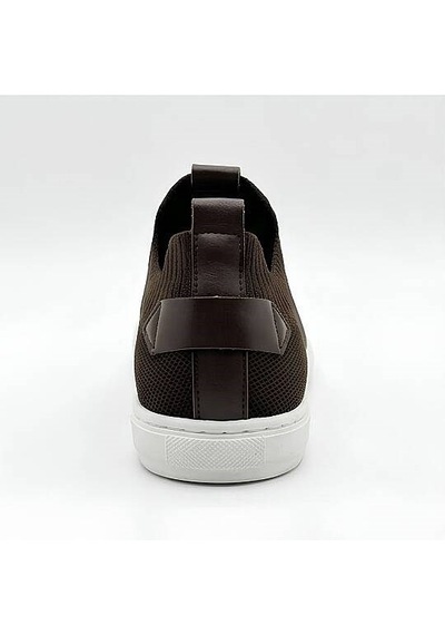 Daytex 4224 Erkek Slip-on - Full Triko Örgü Termo Taban Sneaker Kahverengi