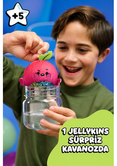 Magic Jellykins Sürpriz Peluş Oyuncak Suyla Açılan 1 Adet Sürpriz Model Koleksiyon Figürü - 7.6 Cm Çok Renkli