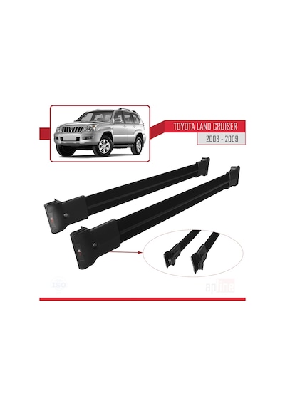 Toyota Uyumlu Land Cruiser 2003-2009 Arası Fly Model Ara Atkı Tavan Barı (525998517)