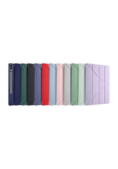 Samsung Uyumlu Galaxy Tab S9 Ultra 14.5'' Standlı Kalem Bölmeli Katlanabilir Tablet Kılıfı Kapaklı Kılıf