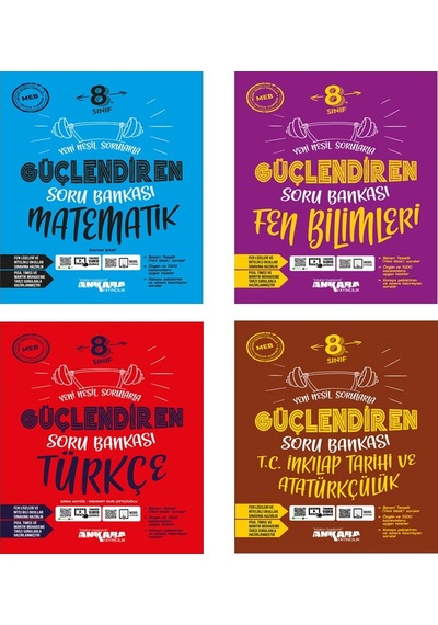 Ankara Yayınları 8.Sınıf Matematik Fen Türkçe Inkılap S.B. Seti