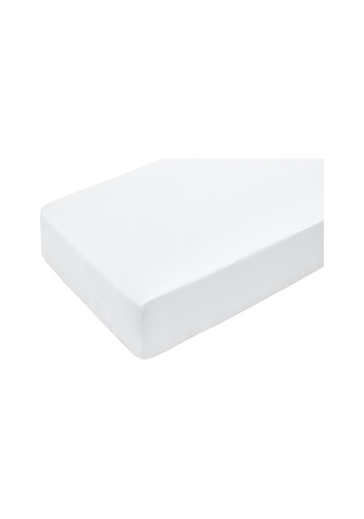 Mycey 200x200+30 Cm Fitted Pamuk Havlu Çarşaf Sıvı Geçirmez Beyaz