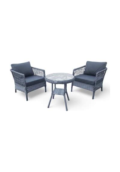 Monalin Mobilya Loft Gri 2 Kişilik 1-1-masa Rattan Örgü Bahçe & Balkon & Teras Oturma Grubu Minderli & Camlı & Masalı Takım Gri Monalin Mobilya Loft Gri 2 Kişilik 1-1-masa Rattan Örgü Bahçe & Balkon & Teras Oturma Grubu Minderli & Camlı & Masalı Takım Gri