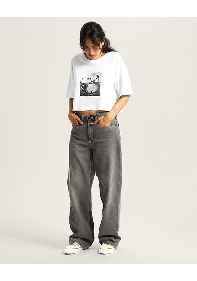 Vans Rhythm Relaxed Crop Ss Kadın Beyaz - Vn000rch