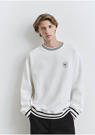 Mavi Kırık Beyaz Erkek Sweatshirt M0s10378-70057 Kırık Beyaz