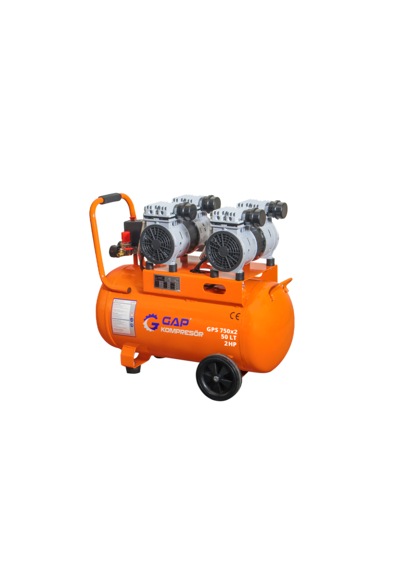 Gap 50 Lt 4 Emişli 2 Hp Sessiz Yağsız Kompresör