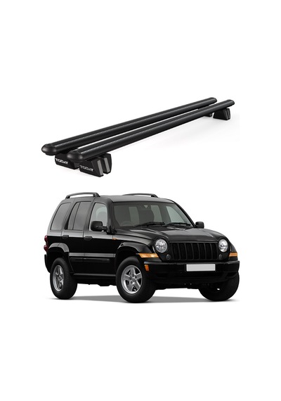 Pençe Jeep Cherokee Sport 2007-2011 Uyumlu Siyah Ara Atkı 135cm Port Bagaj Tavan Barı