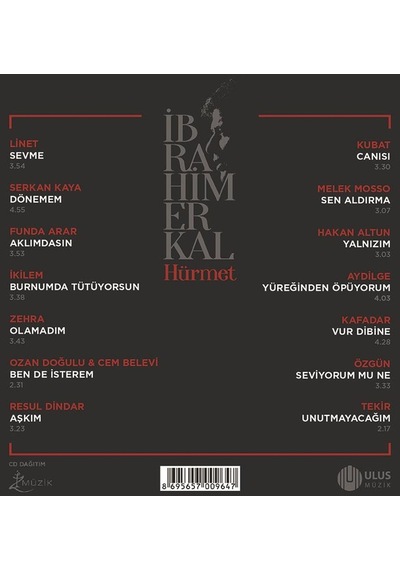 İbrahim Erkal - Hürmet Vol:1 Cd