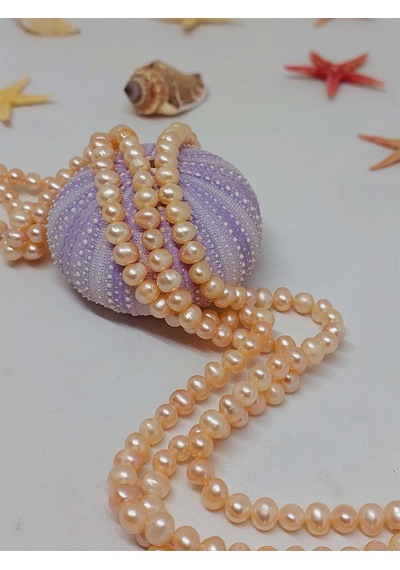 Yasamtohumu İnci Dizi Pembe Royal Quality 4.5 5.5mm 53326 Çok Renkli