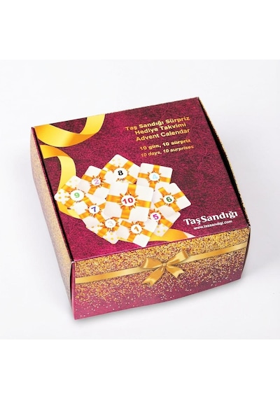 10 Lu Sürpriz Hediye Tesbih Kutusu - 10 Farklı Tesbih -10 Günlük Advent Calender Tesbih Kutusu