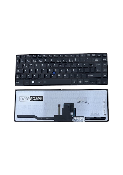 Toshiba İle Uyumlu Tecra Z40-a-17e, Z40-a-17g, Z40-a-17k Notebook Işıklı Klavye Siyah Tr Çerçeveli